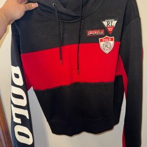 Polo Ralph Lauren Black and Red Hoodie